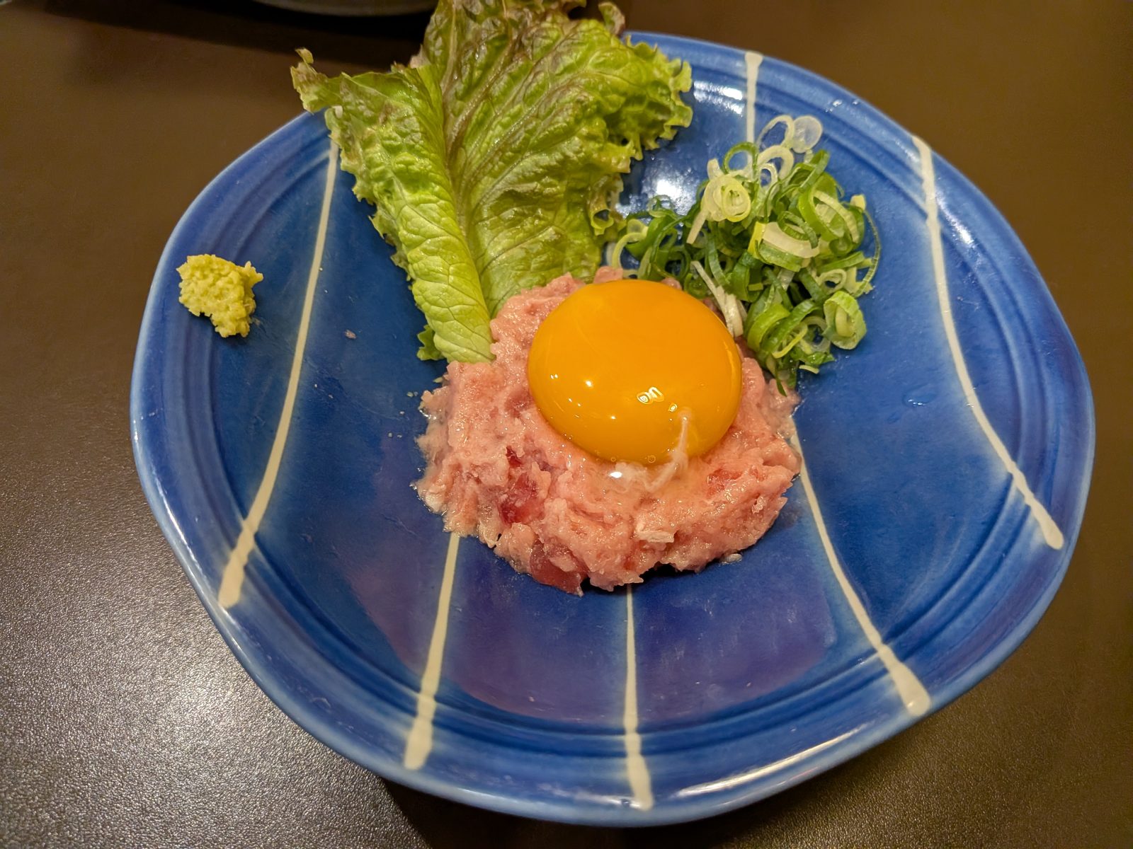 ねぎとろユッケ｜豊中の沖縄料理居酒屋まあさん